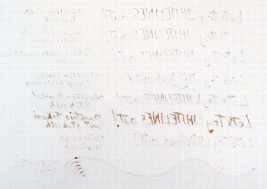 Writing sample back Whitelines paper